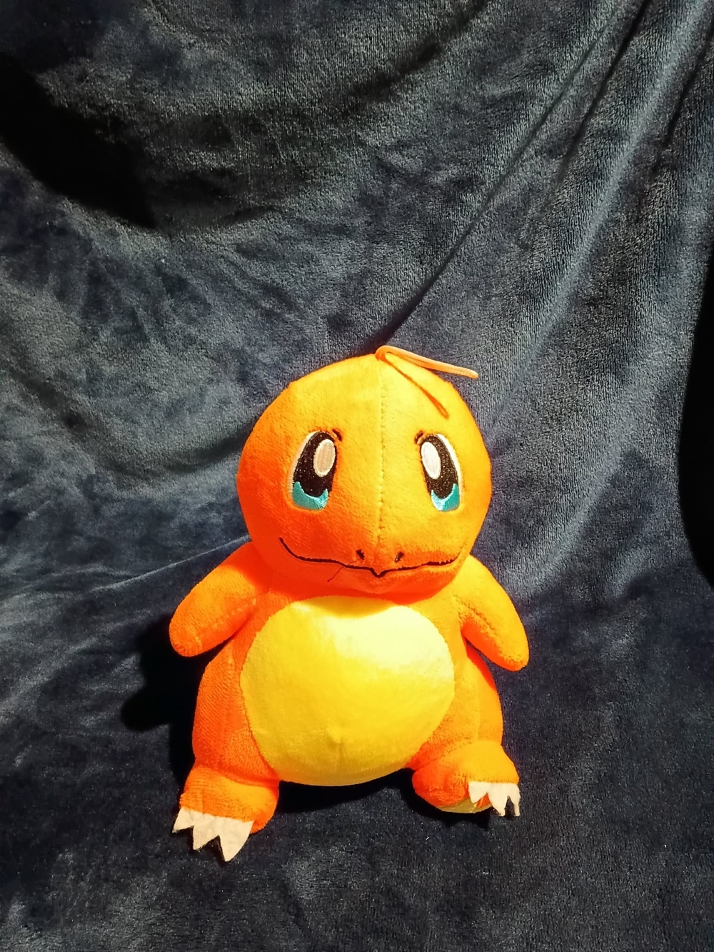 Cute Orange Plush Dragon Stuffed Animal with Yellow Belly